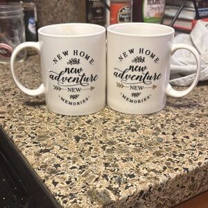 New Home Adventure White Mugs Set
